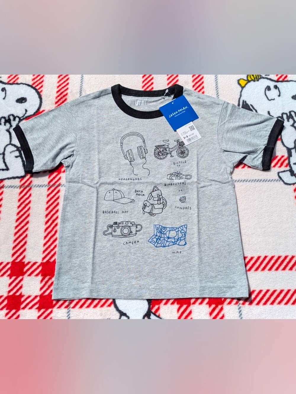Jason Poland X UNIQLO Graphic T-shirt (Unisex) Size 3-4